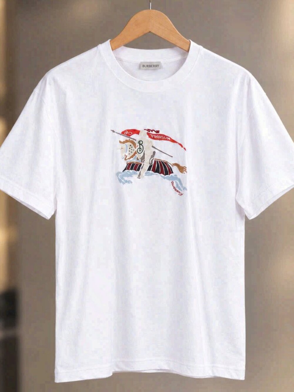 Burberry Equestrian Knight Logo T-Shirt White